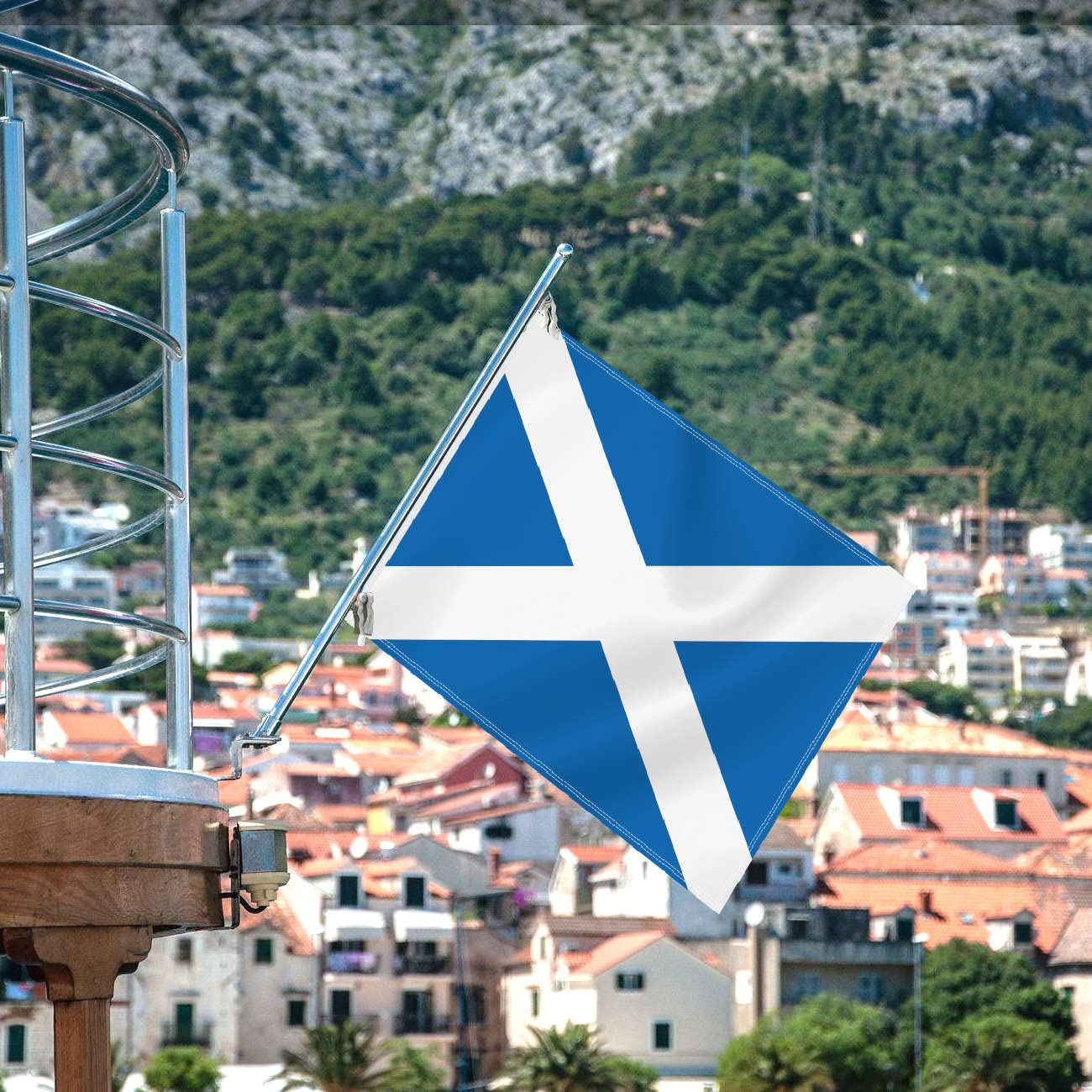 Medium 2&times;3 FT Scotland Flag, 60&times;90 CM Scottish 100D National Outdoor Banner,Decorgarden with Brass Gromment image number 1