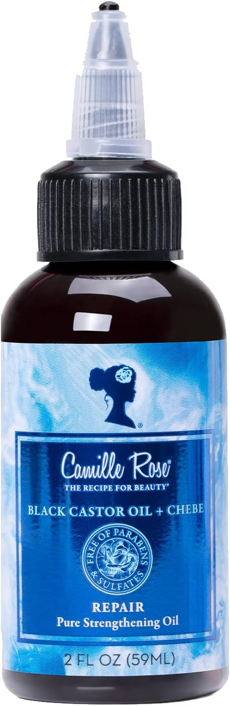 Camille Rose Black Castor Oil & Chebe Repair, Pure Hair Strengthening Oil for Shine, Growth & Strength, for All Hair Types, 2 Fl Oz image number 4