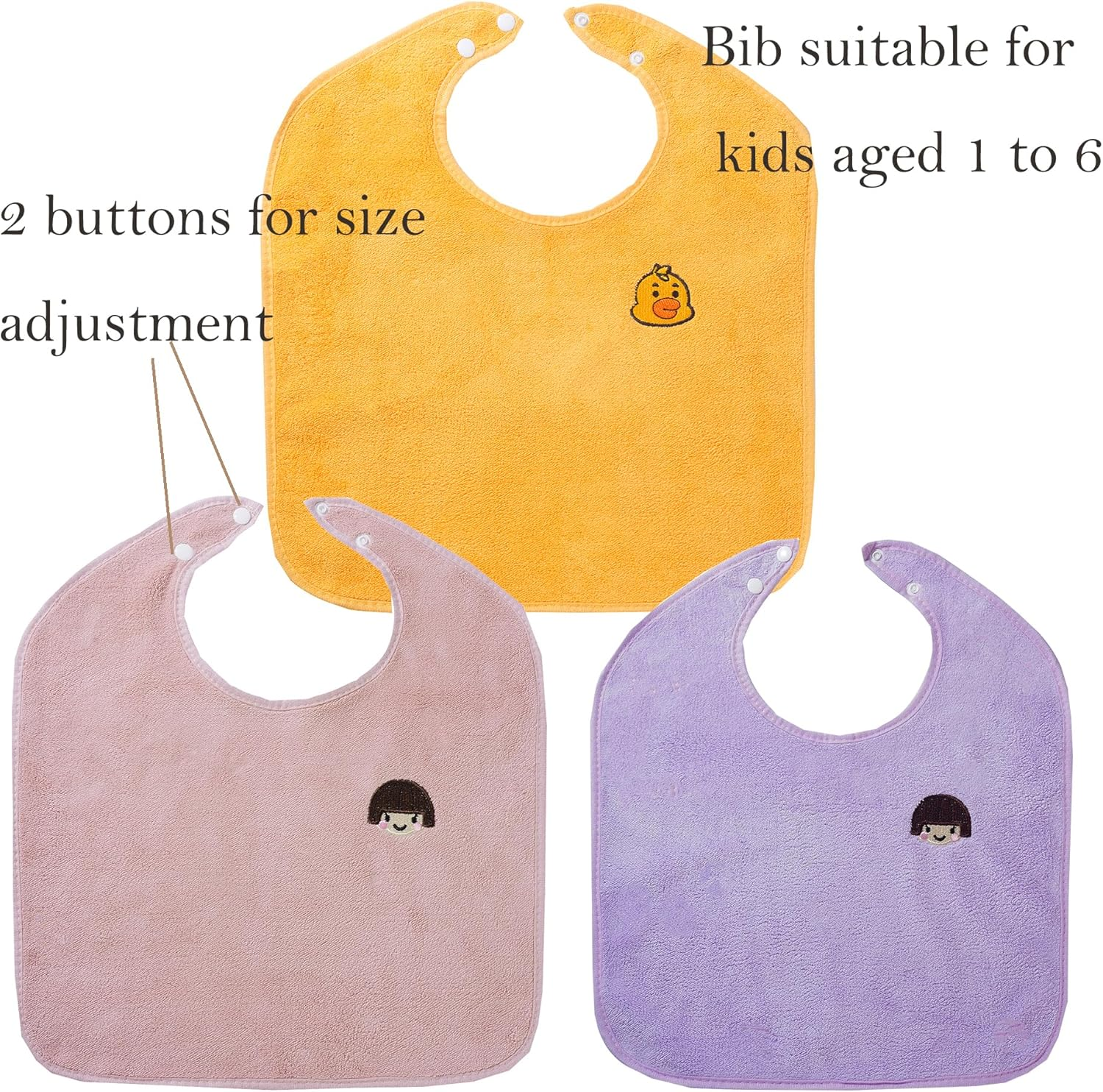 Baby Bibs for Girls or Boys , Toddler Bibs for Feeding image number 2