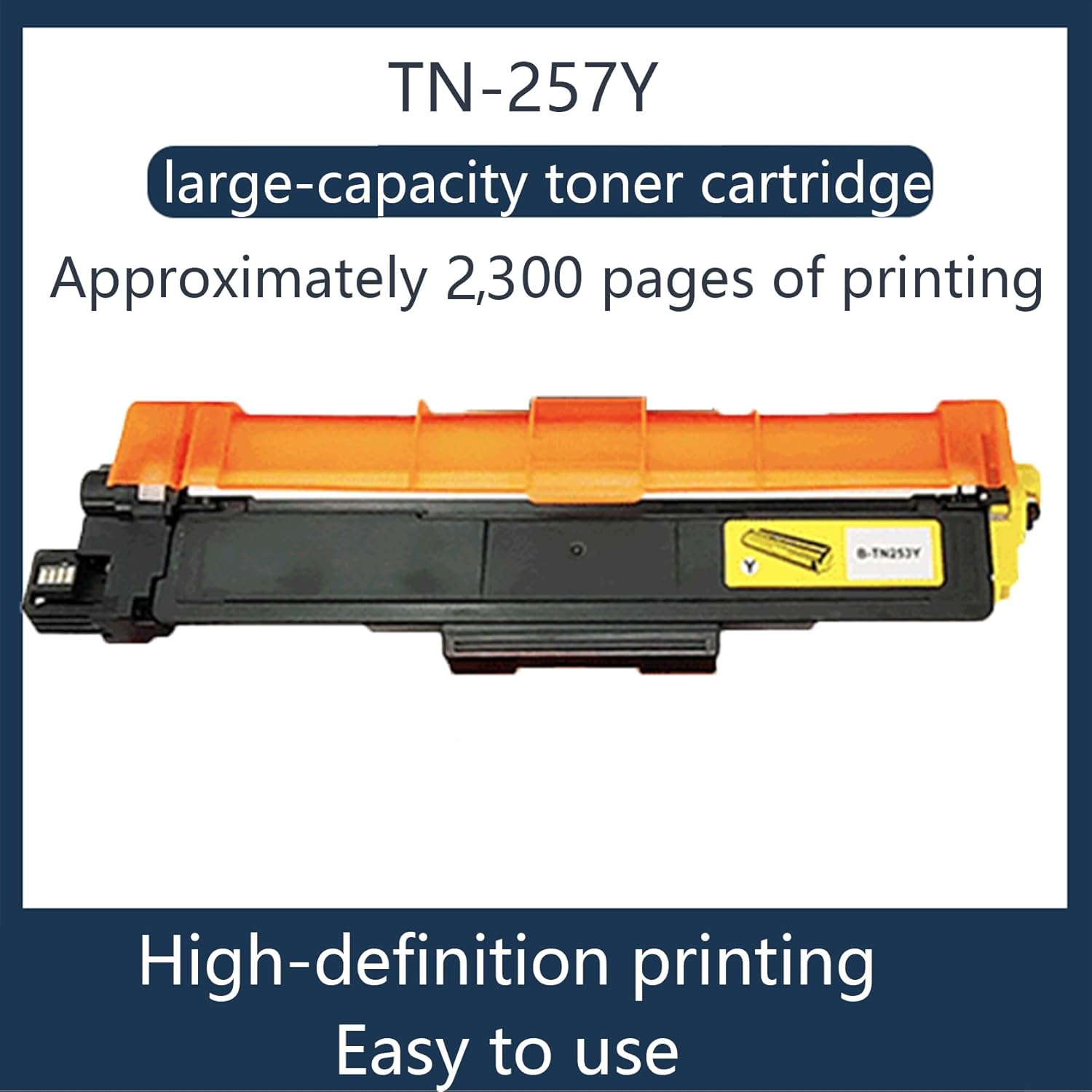 JOJOBE Planet TN-257Y Compatible Toner Cartridge with Brother MFC-L3770CDW L3750CDW L3745CDW DCP-L3510CDW HL-L3270CDW L3230CDW , 2300 Pages per Cartridge Yellow image number 3