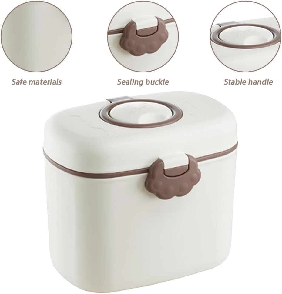 2 Pack Milk Powder Container,Food Storage Case with Fork and Spoon,Baby Snack Storage Container,Milk Powder Dispenser,Portable Dispensing Box,For Outdoor,Travel image number 5