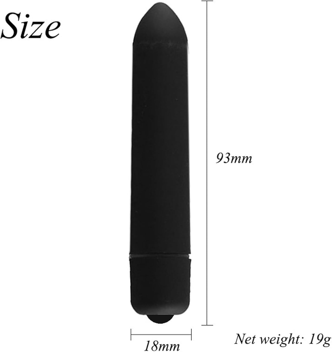 Mini Bullet Vibee - 10 Modes Rechargeable Bullet Waterproof -Toys for Women Men Adult (Black) image number 5