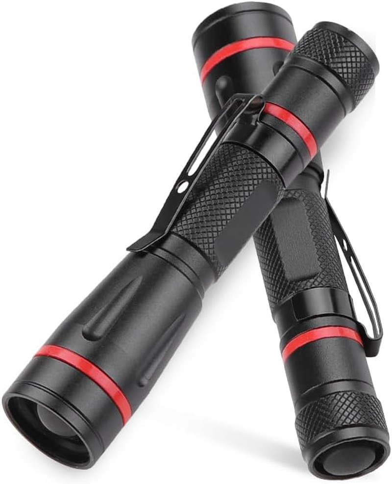 LED Pocket Pen Light Flashlight Small Mini Flashlights Handheld Pen Lights Penlight with Clip for Camping, Home, Outdoor, Inspection, Emergency Use (10 Pieces 3.7 Inches) image number 3