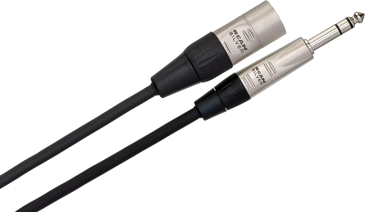 Hosa HSX-001.5 Pro Balanced Interconnect Rean 1/4 Inch TRS to XLR3M, 1.5 Feet image number 2