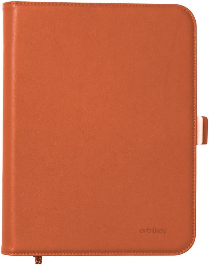 Orbitkey Compendium | Beautiful and Secure Notebook Cover | Pen Holder | Hidden Card Storage (Terracotta, A5) image number 6