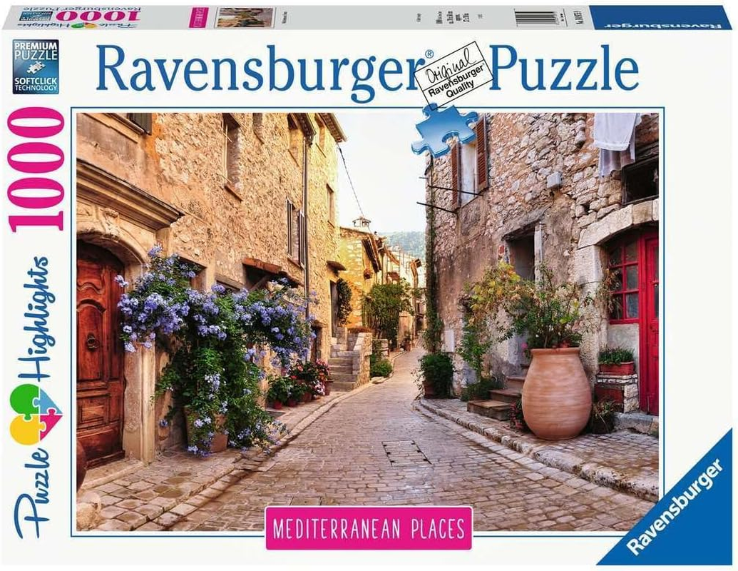 Ravensburger - Mediterranean France 1000-Piece Jigsaw Puzzle for Adults & Teens, Scenic Coastal Puzzle image number 2