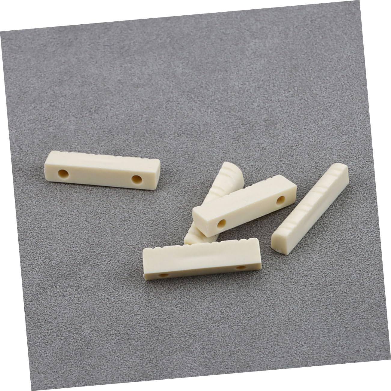 Ibasenice Guitar Bridge Nut 5Pcs Plastic 8-String Mandolin Nut Bass Musical Instrument Guitar Nut Blank image number 1