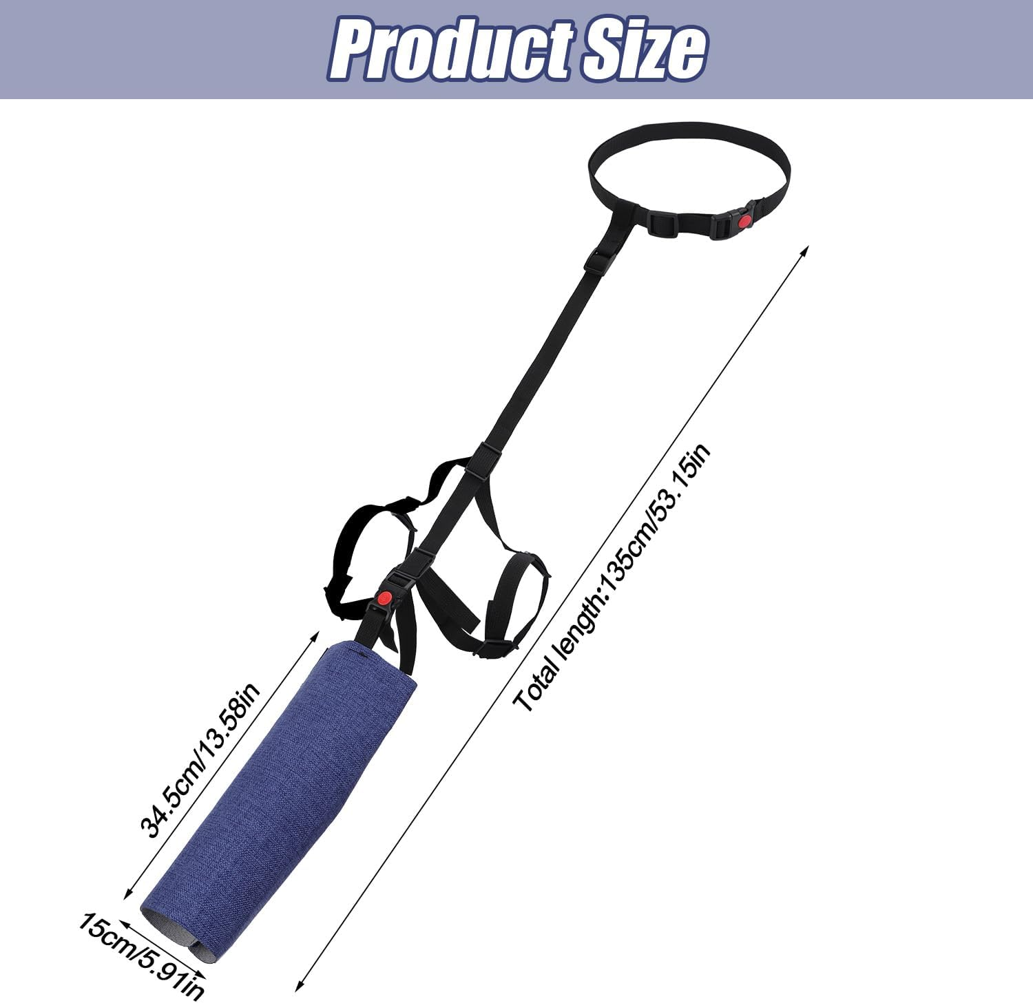 Gosknor Dog Tail Protector, Adjustable Dog Tail Sleeve Dog Tail Cover for Wounds Dog Tail Bandage to Prevent Licking Wounds for Tail Wound Healing image number 2