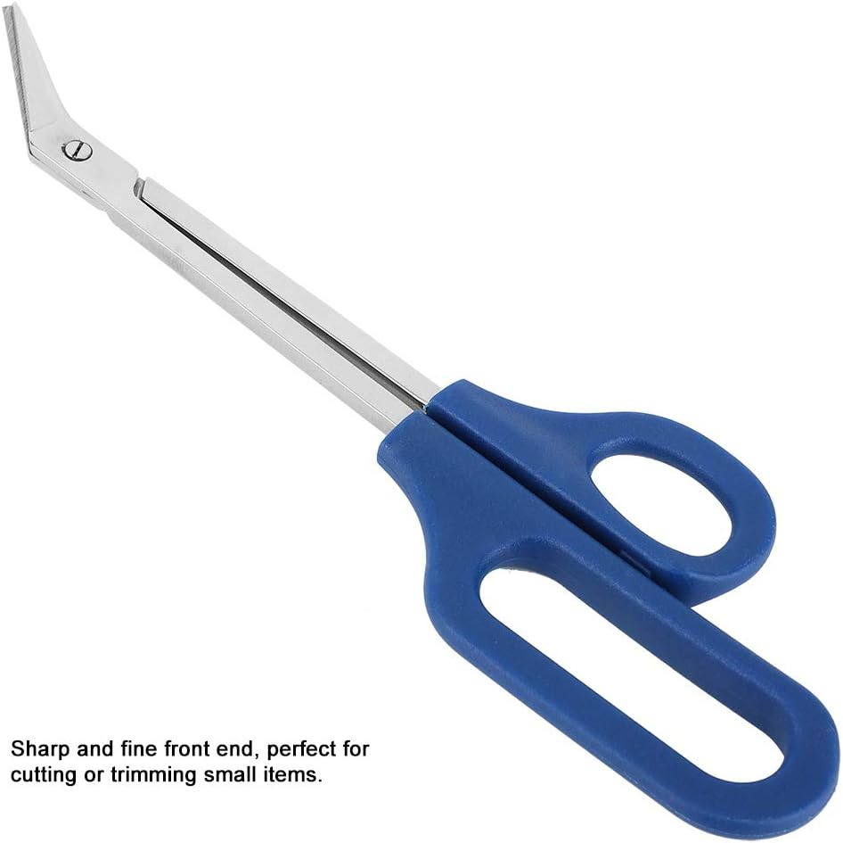 Toenail Clippers Smart Finger and Toenail Scissors Stainless Steel Long Handle Scissors Nail Scissors Angled Blades Cuticle Scissor Ingrown Toenail File for Adults Seniors image number 1