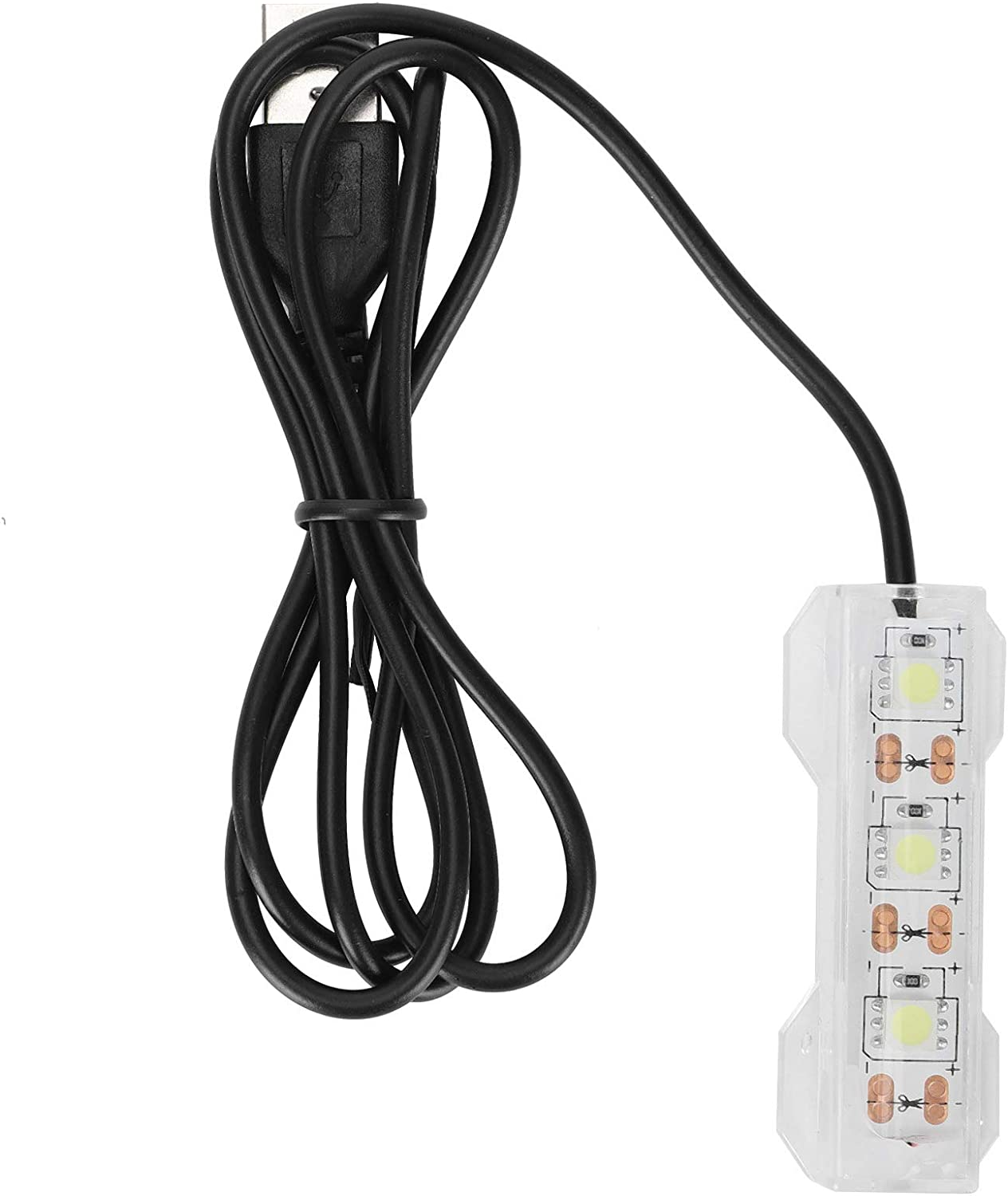 Aquarium LED Light, Small Aquarium Water Plant Light, Mini Decoration Soft LED Fish Light for Freshwater Plants, Office Desk image number 5