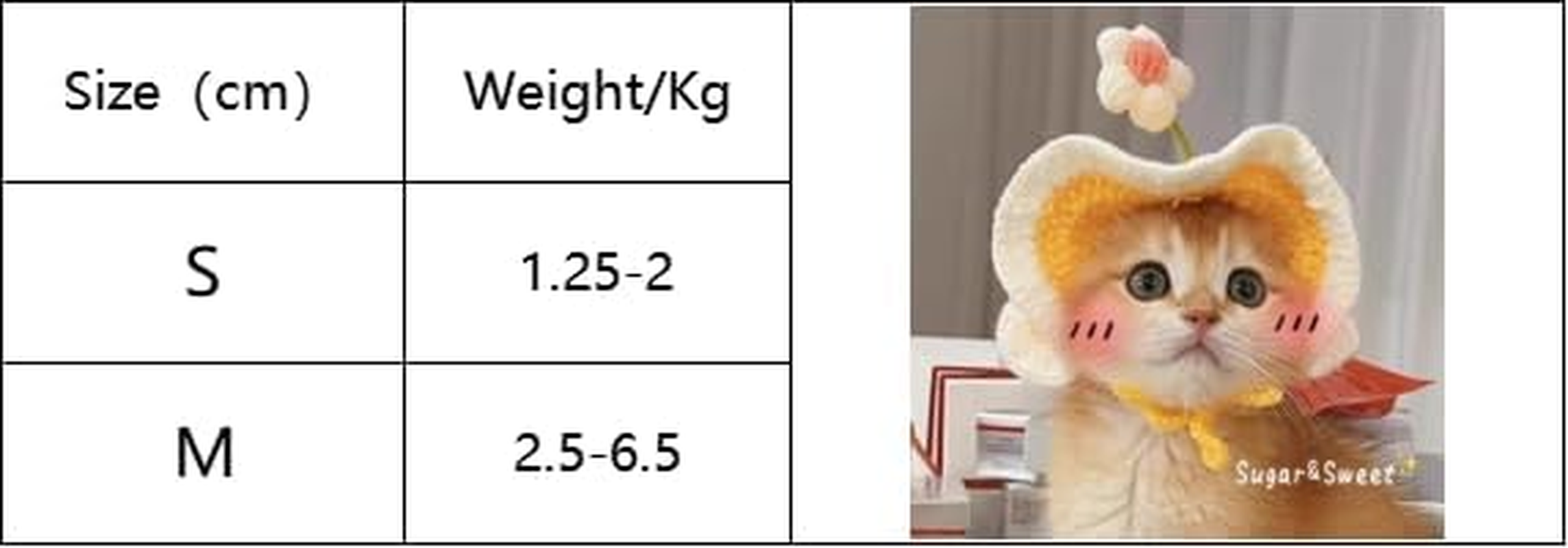 Pet Hat Cartoon Design Knit Cute Dog&Cat Hat Grooming Accessories Apparels Puppy Cartoon Hats for Small and Medium-Sized Cats and Dogs (Yellow, M) image number 1