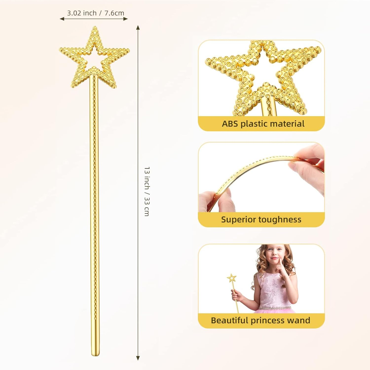 Princess Dress up Cosplay Jewelry Accessories Set for Girls with Crown Scepter Necklace Earrings Gloves Rings Bracelets image number 2