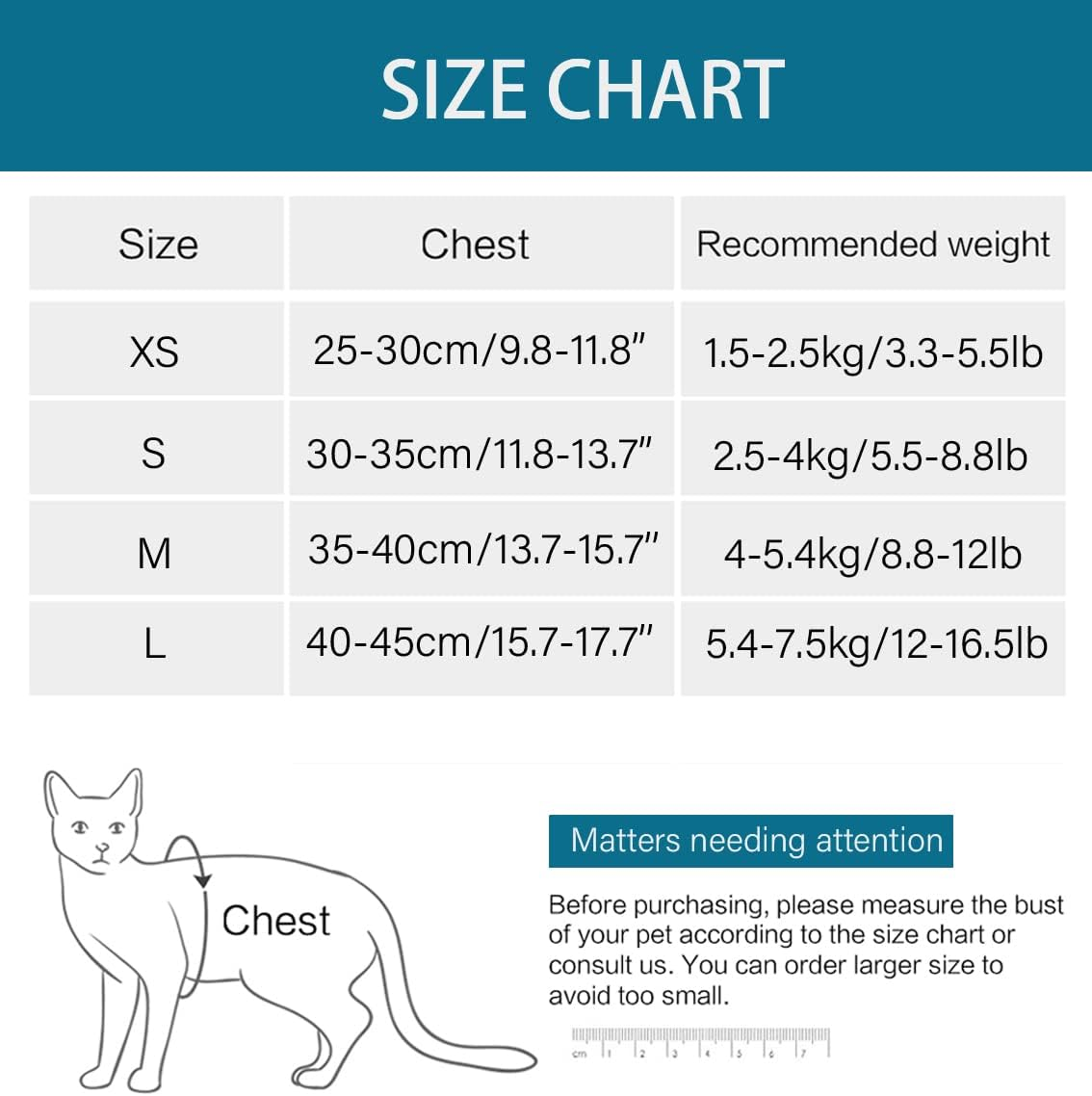 HEYWEAN Cat Harness and Leash - Ultra Light Escape Proof Kitten Collar Cat Walking Jacket with Running Cushioning Soft and Comfortable Suitable for Puppies Rabbits image number 6