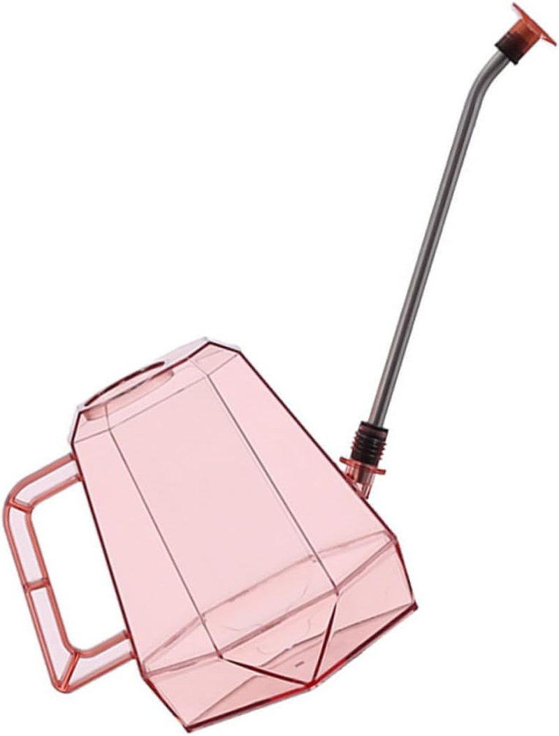 Kisangel Long Spout Watering Can for Gardening Supplies Portable Household Watering Pot Stainless Steel Construction for Indoor Plants and Outdoor Garden Use