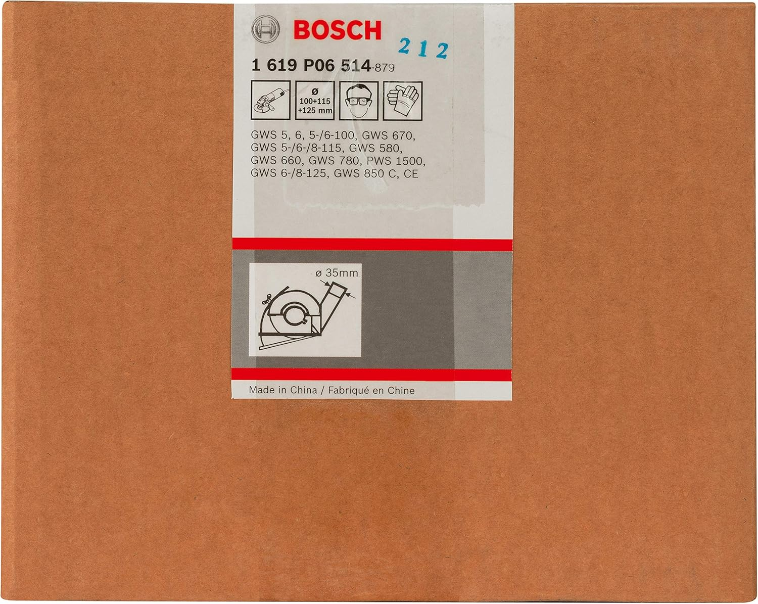 Bosch Accessories Professional Cutting Guide with Dust Extraction Outlet (&Oslash; 100/115/125 Mm, Accessories for Angle Grinders) image number 2