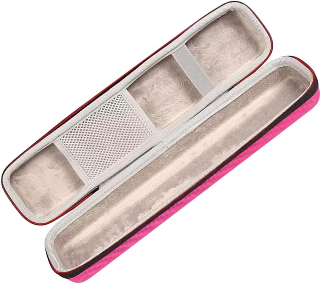 Stylish Pink Hard Case Organizer for Hair Tools Travel Storage Bag for Straighteners Curling Irons Lightweight Multifunctional Use for Hair Styling Accessories image number 5