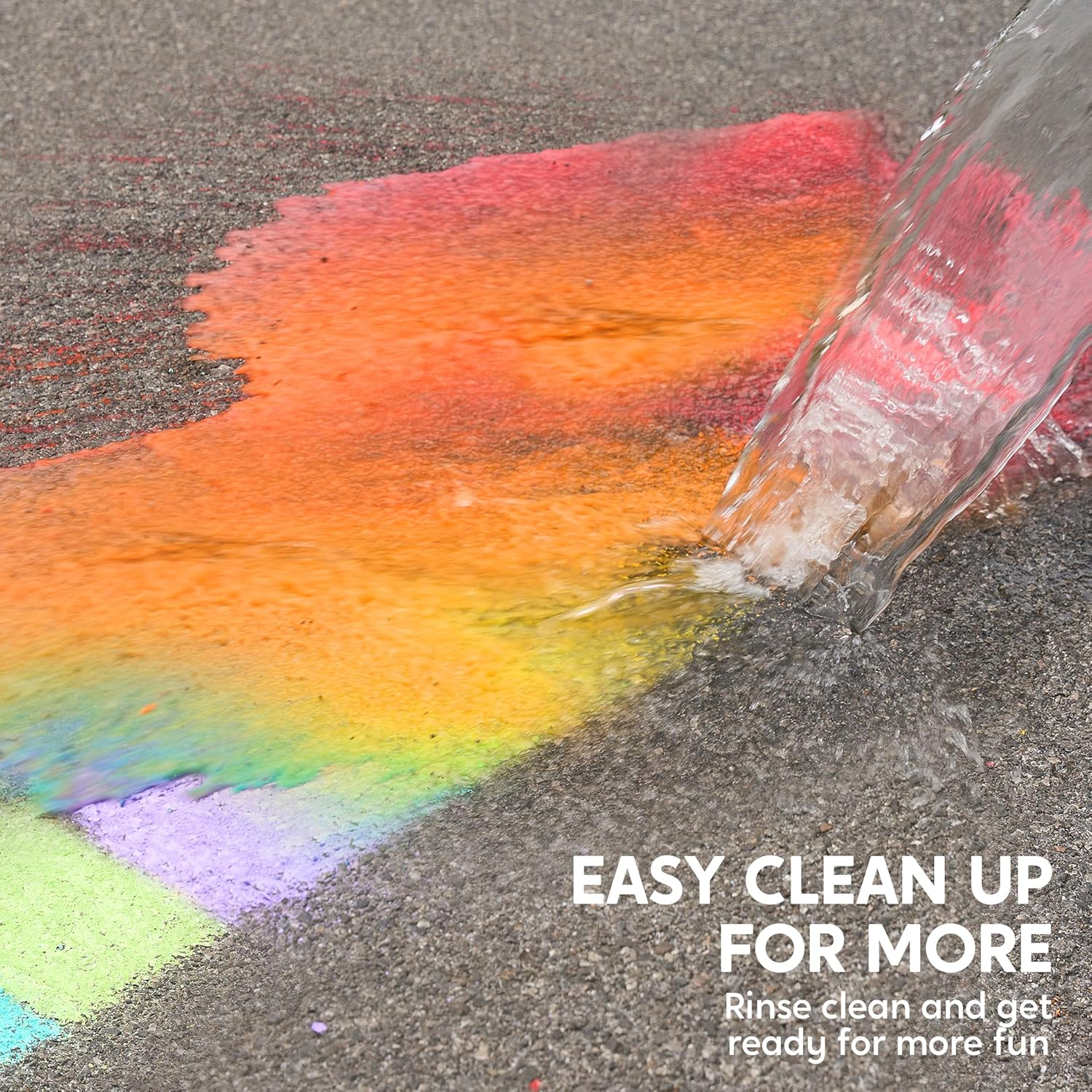 JOYIN 6 PCS Jumbo Sidewalk Chalk with 6 Colors, Washable Sidewalk Chalk for Kids, Non-Toxic Art Supplies, Outdoor Games, Playground Accessories image number 3