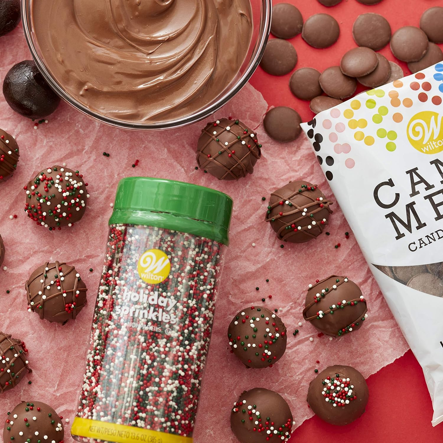 Wilton Bulk Nonpareils Christmas Sprinkles image number 1