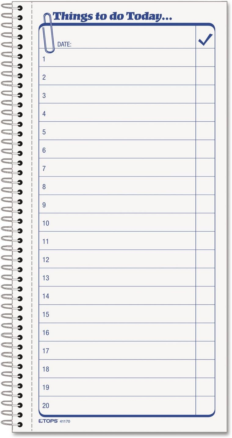 TOPS Daily Agenda/Things to Do Form, 2-Part, Carbonless, 5.5 X 11 Inches, 50-Sets per Pad (41170) image number 2