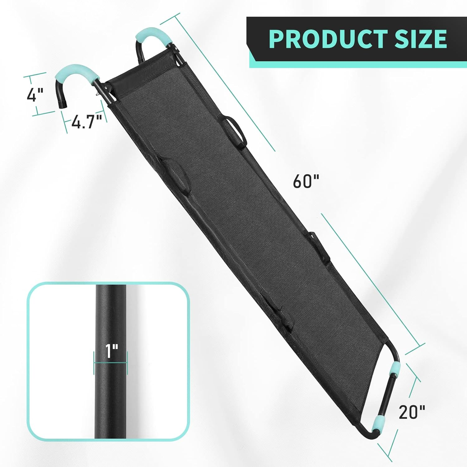 TANOSHII&reg; Universal Trampoline Slide with Handles, Safer than Ladder, Easy to Install, Fit All Kinds of Trampolines, Sturdy 20"X 60" Trampoline Slide for Kids Climb up & Slide Down image number 6