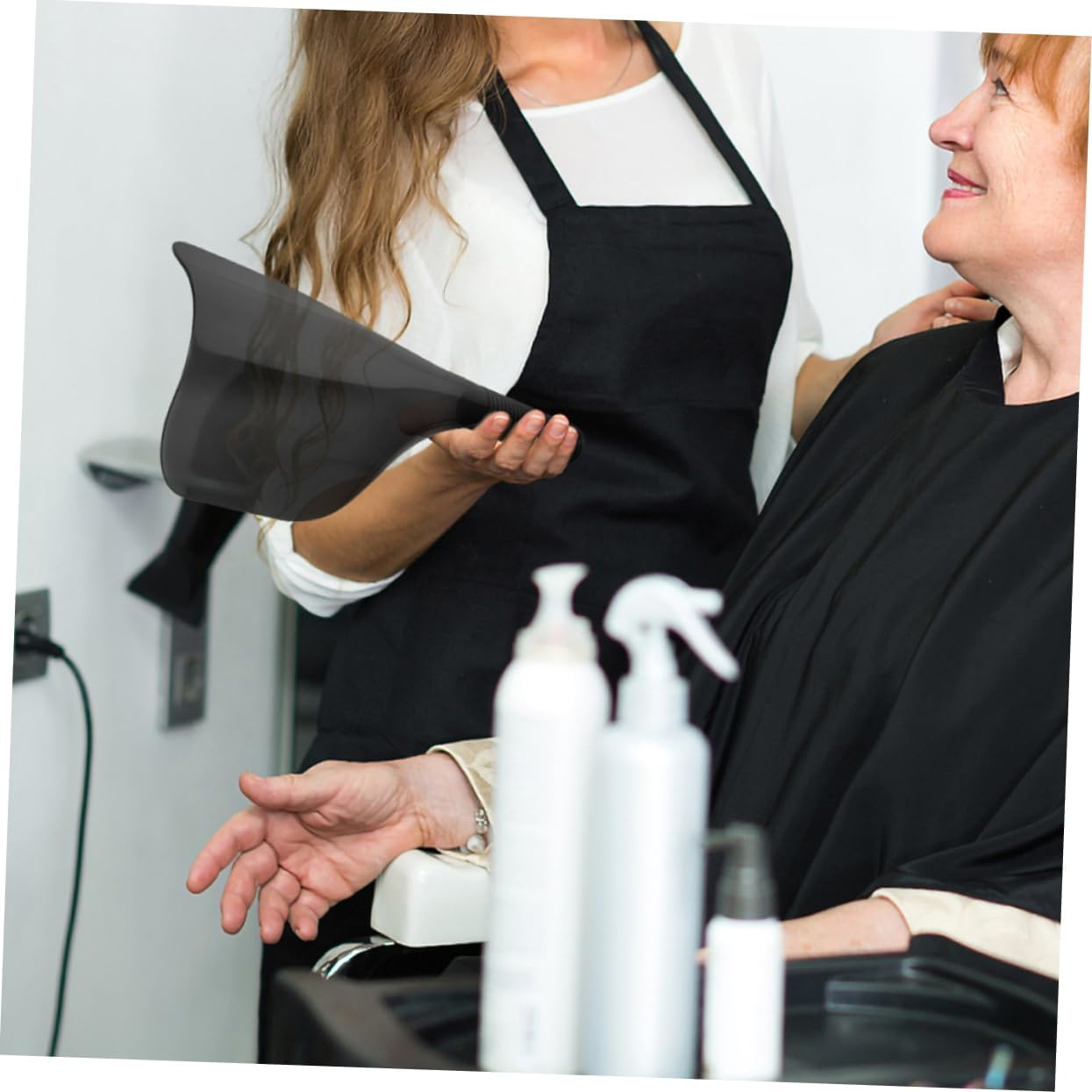 2Pcs Haircut Guard Hairdressing Facial Shield for Barbershop Cover for Hairspray Barber Supplies for Hairdressing and Makeup