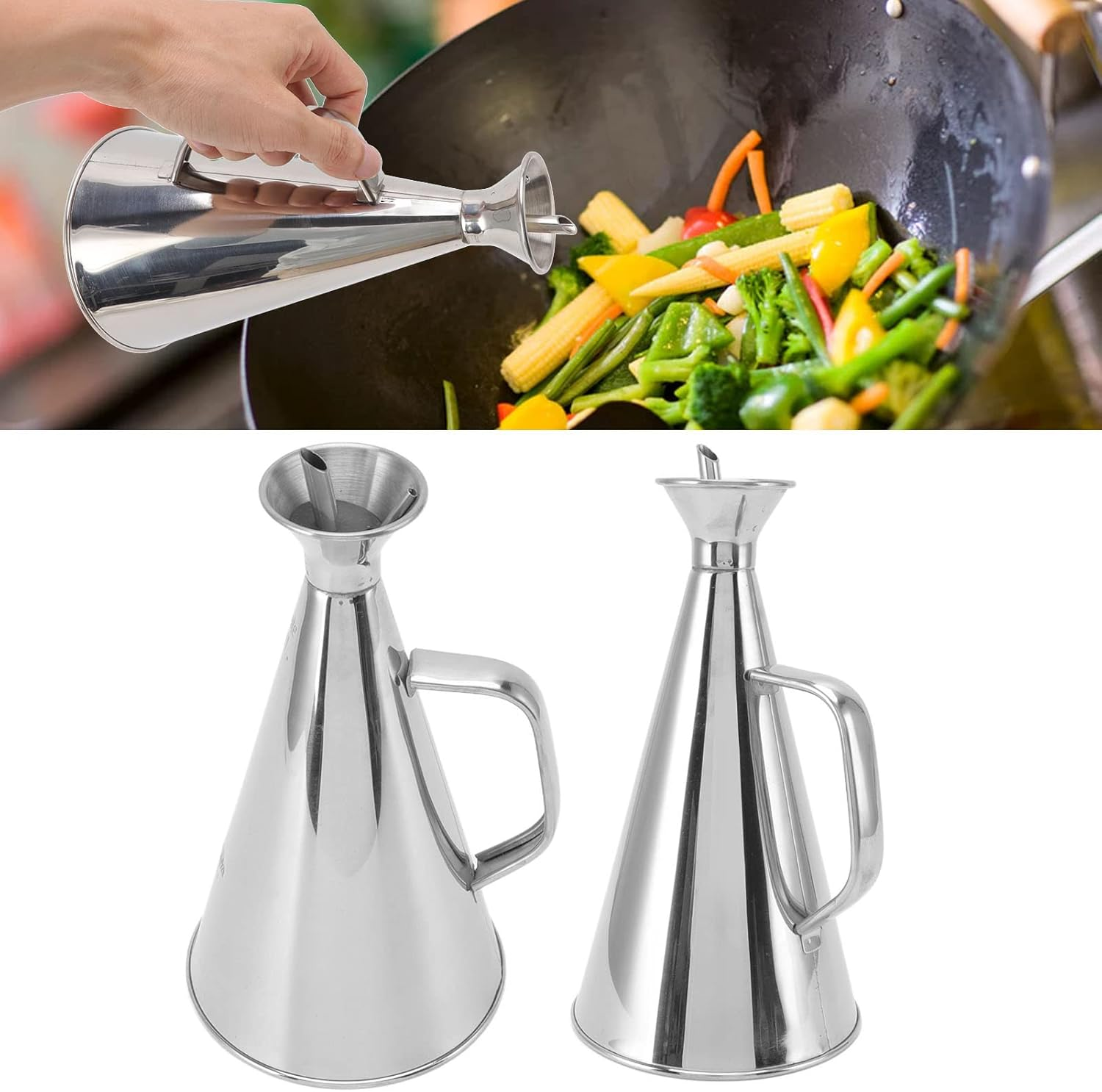 Cooking Oil Distributor, Collision-Proof, Leak-Proof Oil Pot, Suitable for the Spice Table in the Kitchen and Other Places (250 Ml)