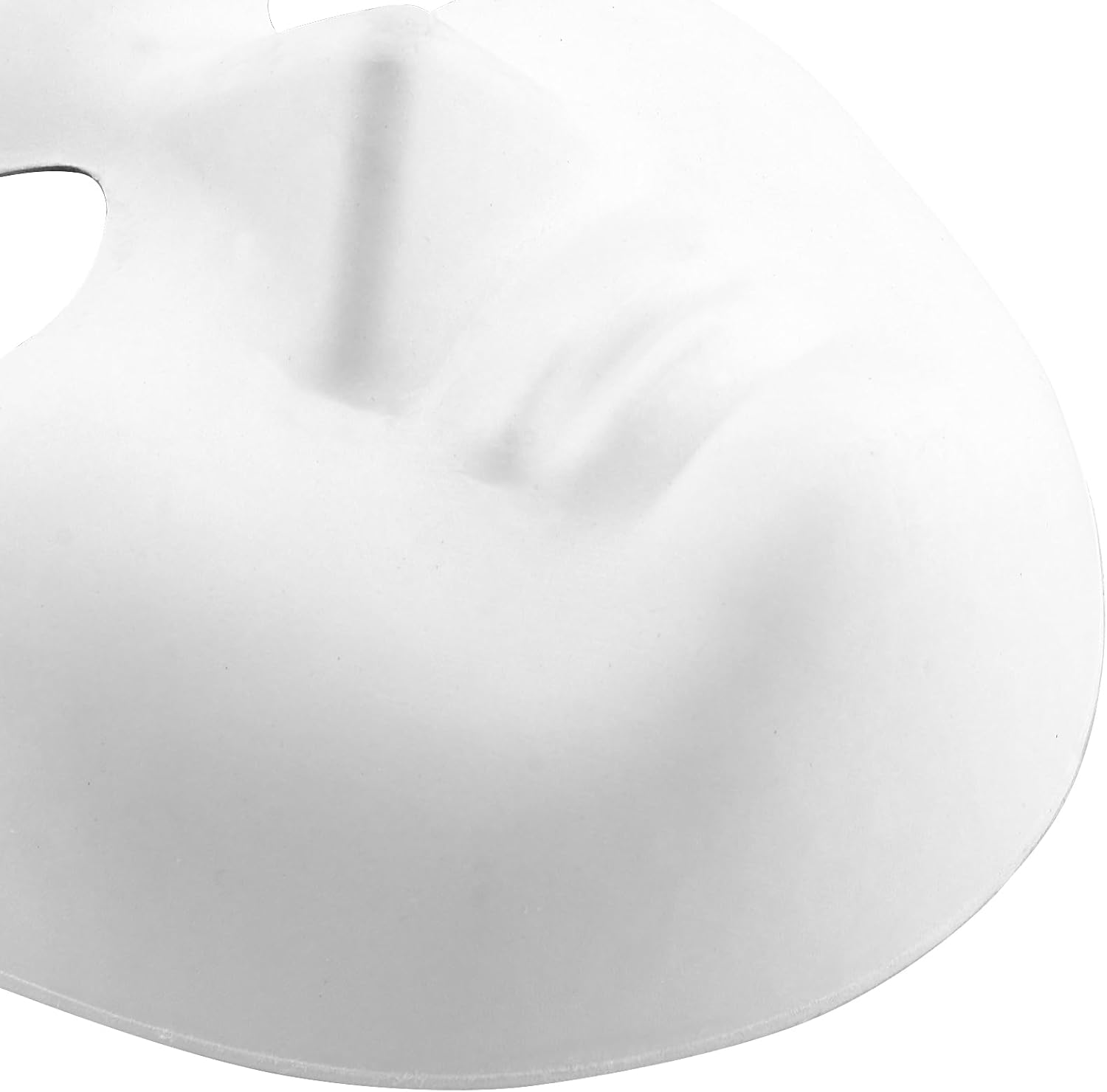 30 Pack White Paper Masks, Women Men Pulp Blank Face Masks with Adjustable Elastic Band, Pure White Paintable Face Masks for Carnival, Halloween, Party Decorations image number 6