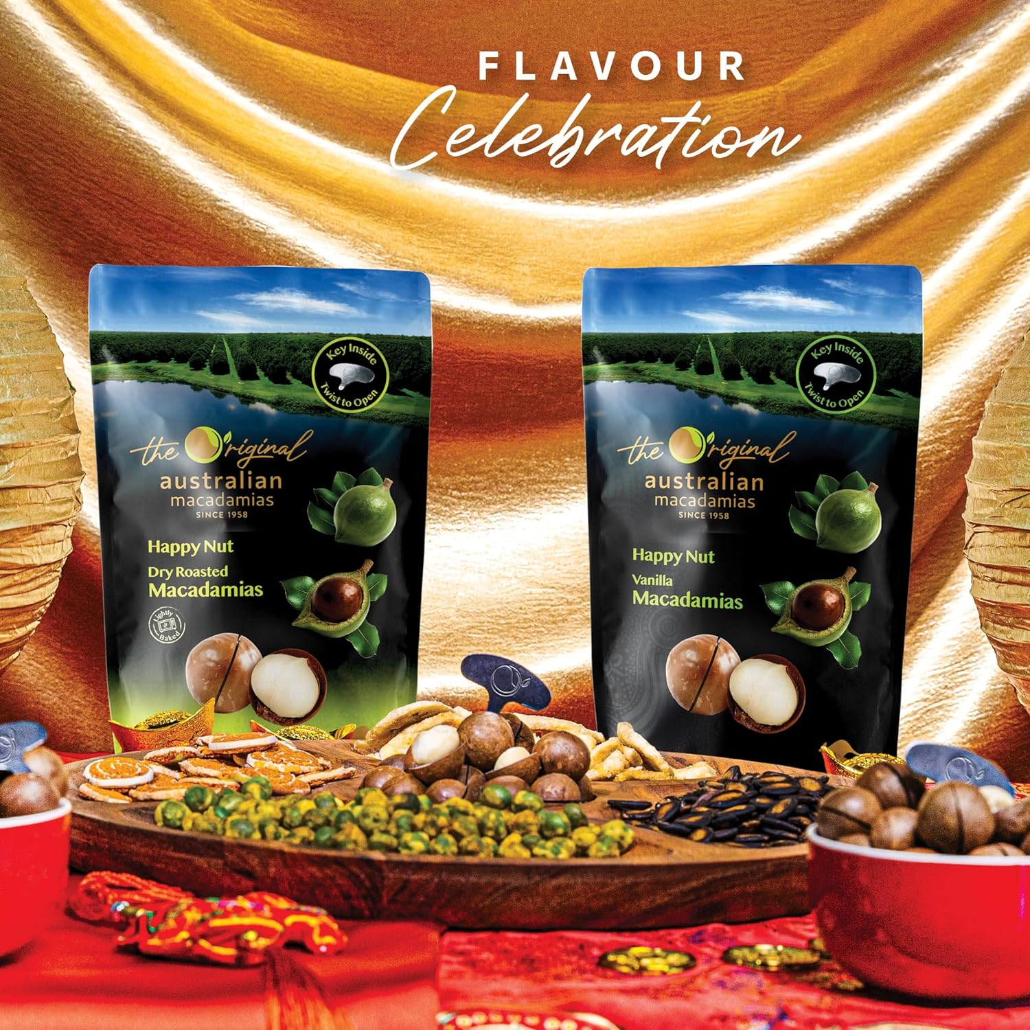 Freedom Fresh Australia Happy Nut Dry Roasted Macadamias 225G image number 1