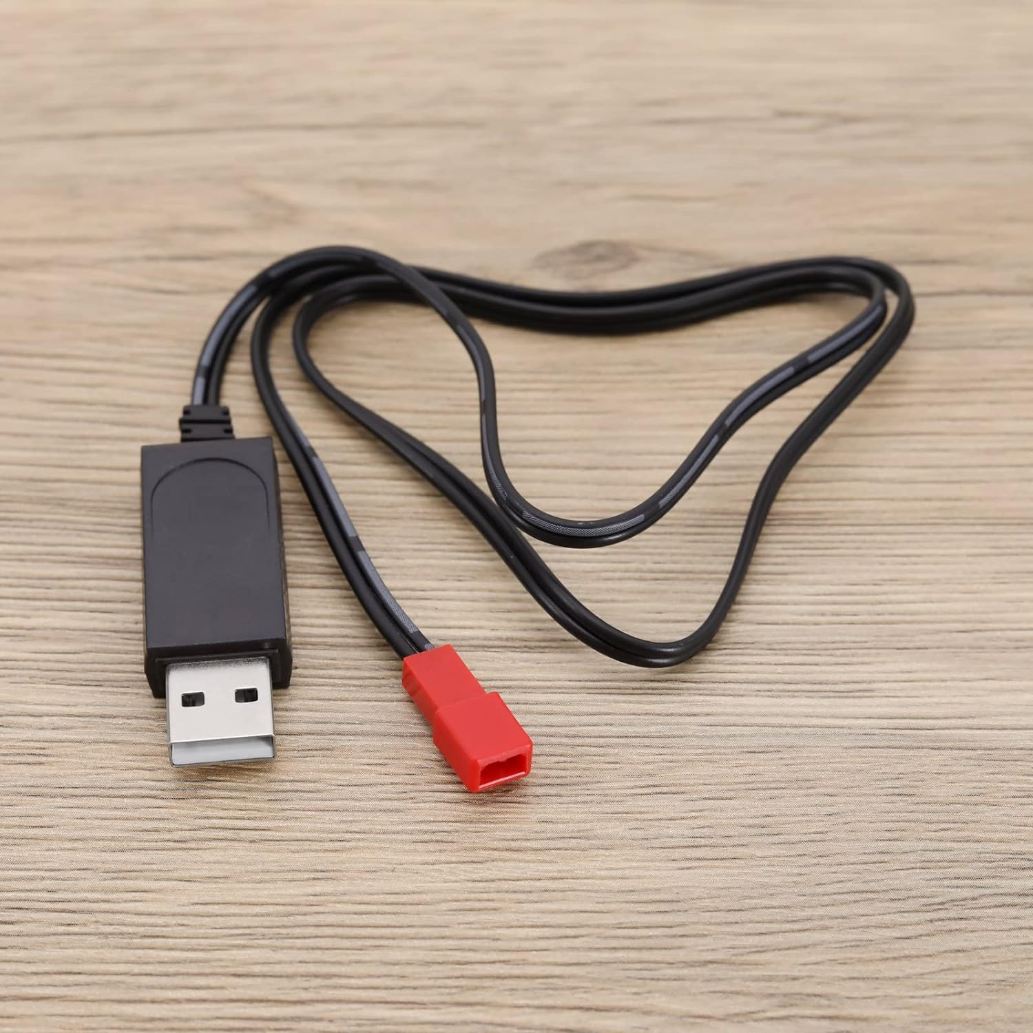 2PCS 3.7V Li-Po Battery USB Charger Cable JST Female Plug for RC Drone Quadcopter Battery Compatible with Syma S39 S32 S032 S032G S029G S027G image number 2