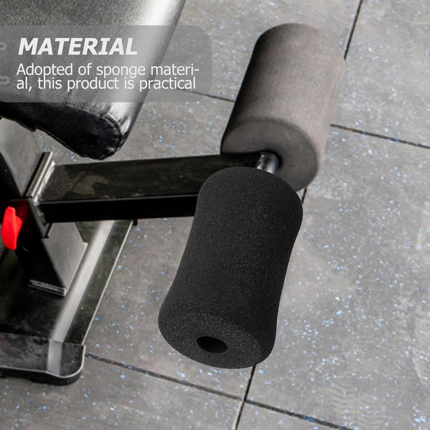 BESPORTBLE 4Pcs Foam Covers for Fitness Equipment Soft Sponge Pads for Ab Training Sleeve and Leg Extension Bench Replacement Gym Machine Accessories for Home Workout