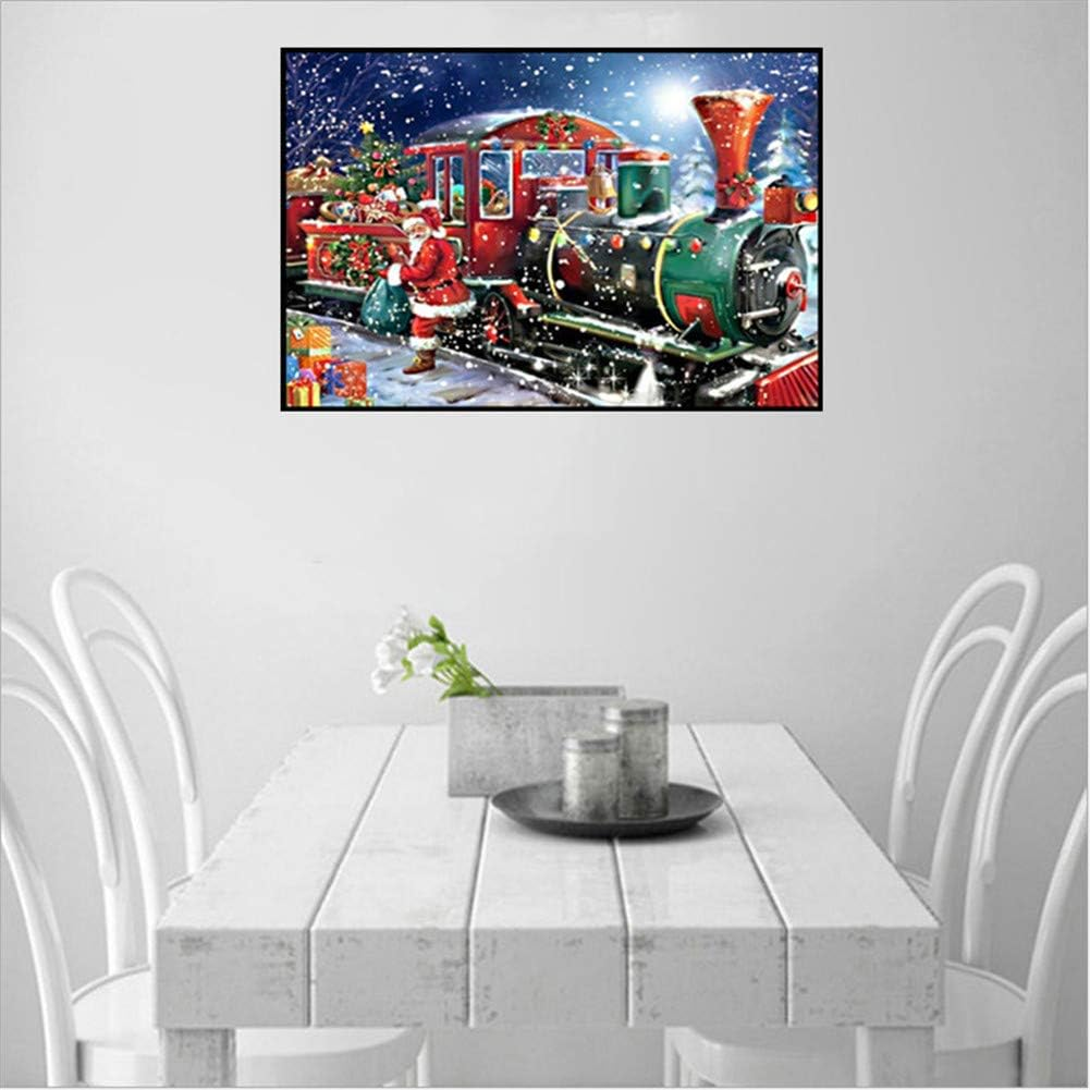 New 5D Diamond Painting Kits for Adults, Awesocrafts Merry Christmas Santa Claus Full Drill DIY Diamond Art Crystal Rhinestone Paint by Diamonds Cross Stitch (Santa Claus) image number 3