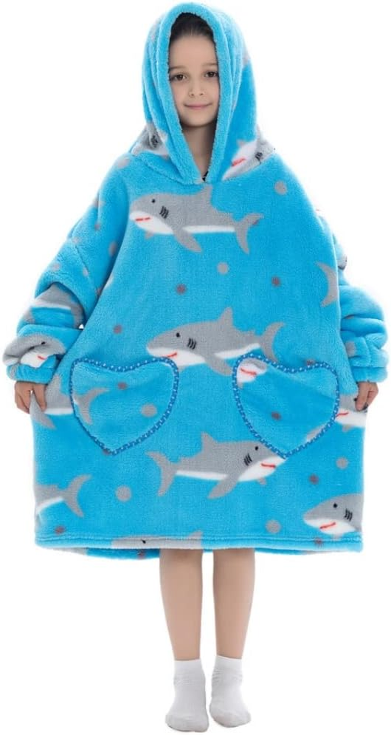 Costume Bay Oversized Wearable Blanket Hooded Fleece Hoodie Comfy Giant Warm Sweatshirt Ultra Plush with Front Pockets image number 4