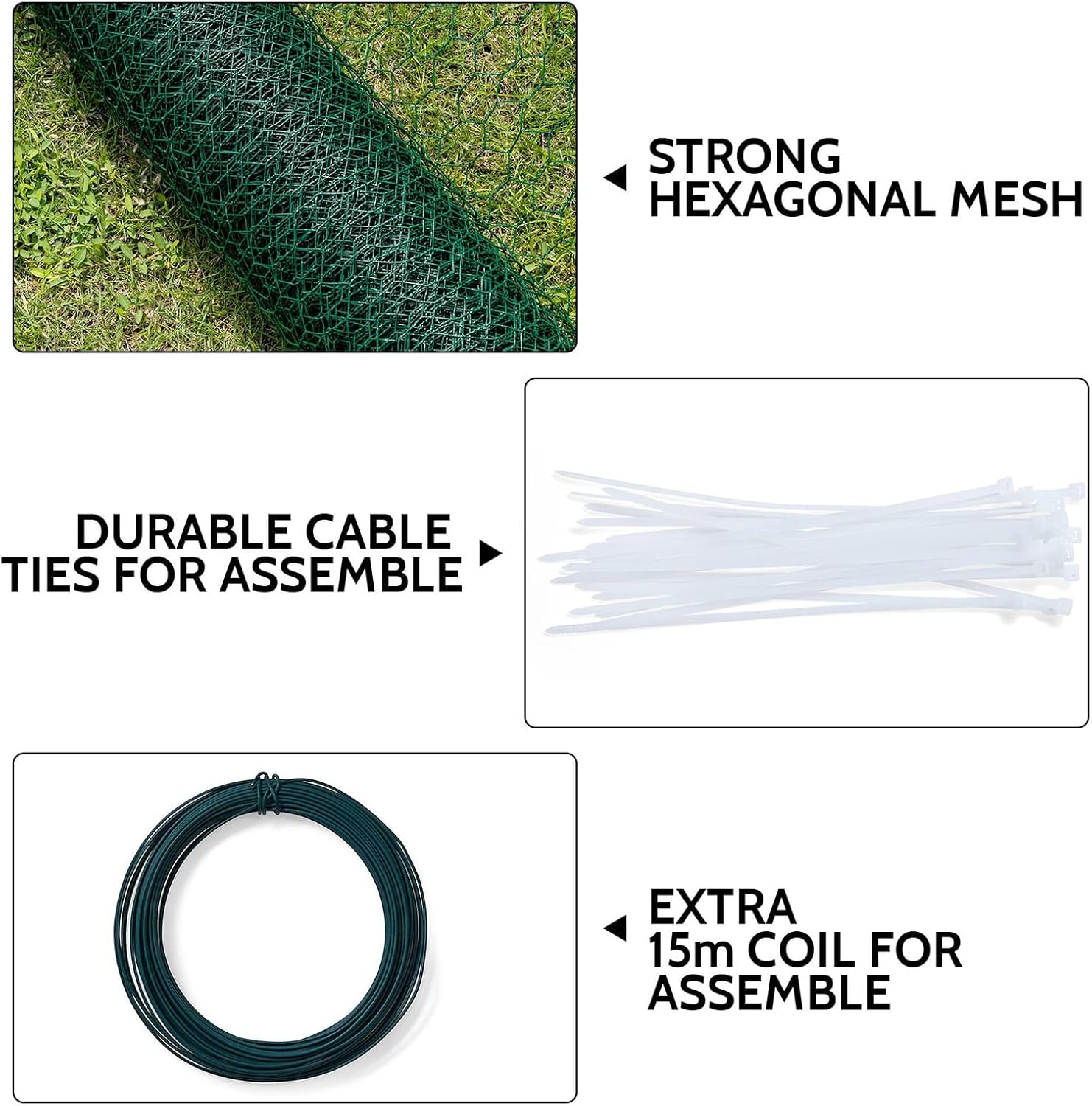 2X6X2M Large Chicken Coop Run, Chook Pen Walk in Chook Cage House Shelter Outdoor Chicken Cage Galvanised Steel image number 1