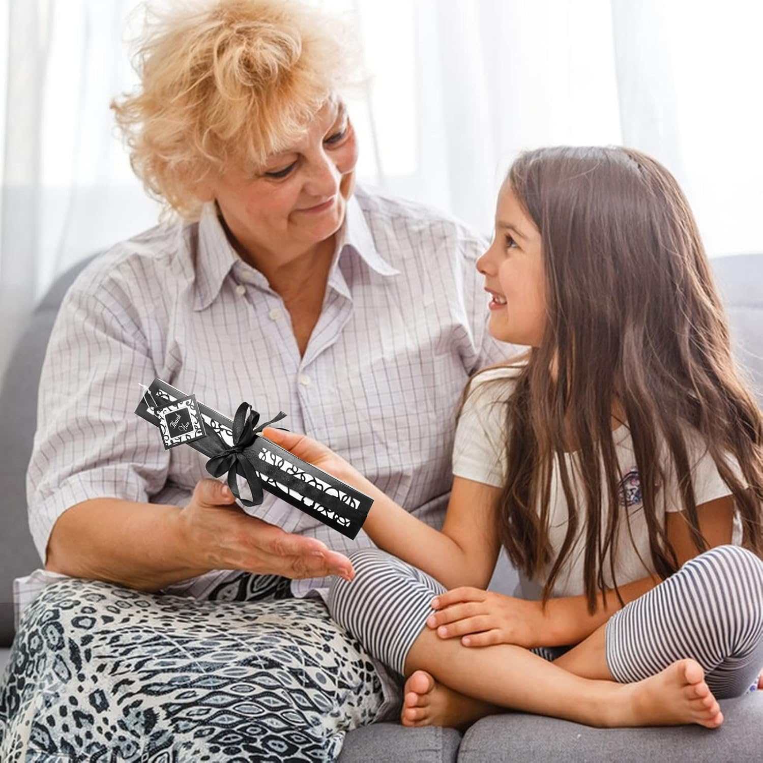 2 Pack Silk Folding Fans, Black Classic Handheld Fan 8.2In Small Hand Held Bamboo Fabric Chinese Vintage Hand Fans with Case for Dance, Performance, Wedding, Cosplay, Decorations, Party Favor, Gift image number 3