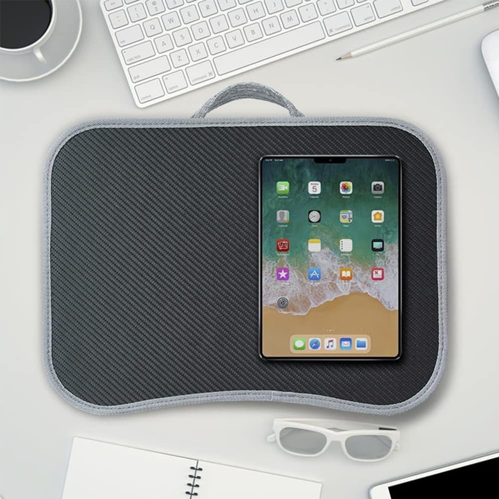 Lap Desk,Portable Lap Desk with Handle,Writing Padded Tray,Laptop Stand,Tablet Computer Desk,Lazy Bed Table,Tablet Stand,For Bed, Sofa, Car,Travel image number 6