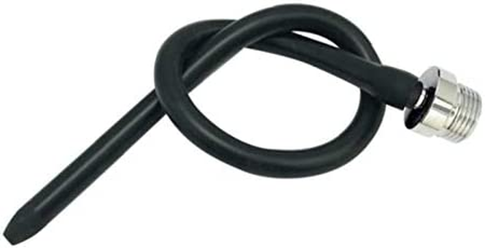 Silicone Nozzle Enema Attachment Reusable Douche Black Hose Nozzle (20 In) image number 5
