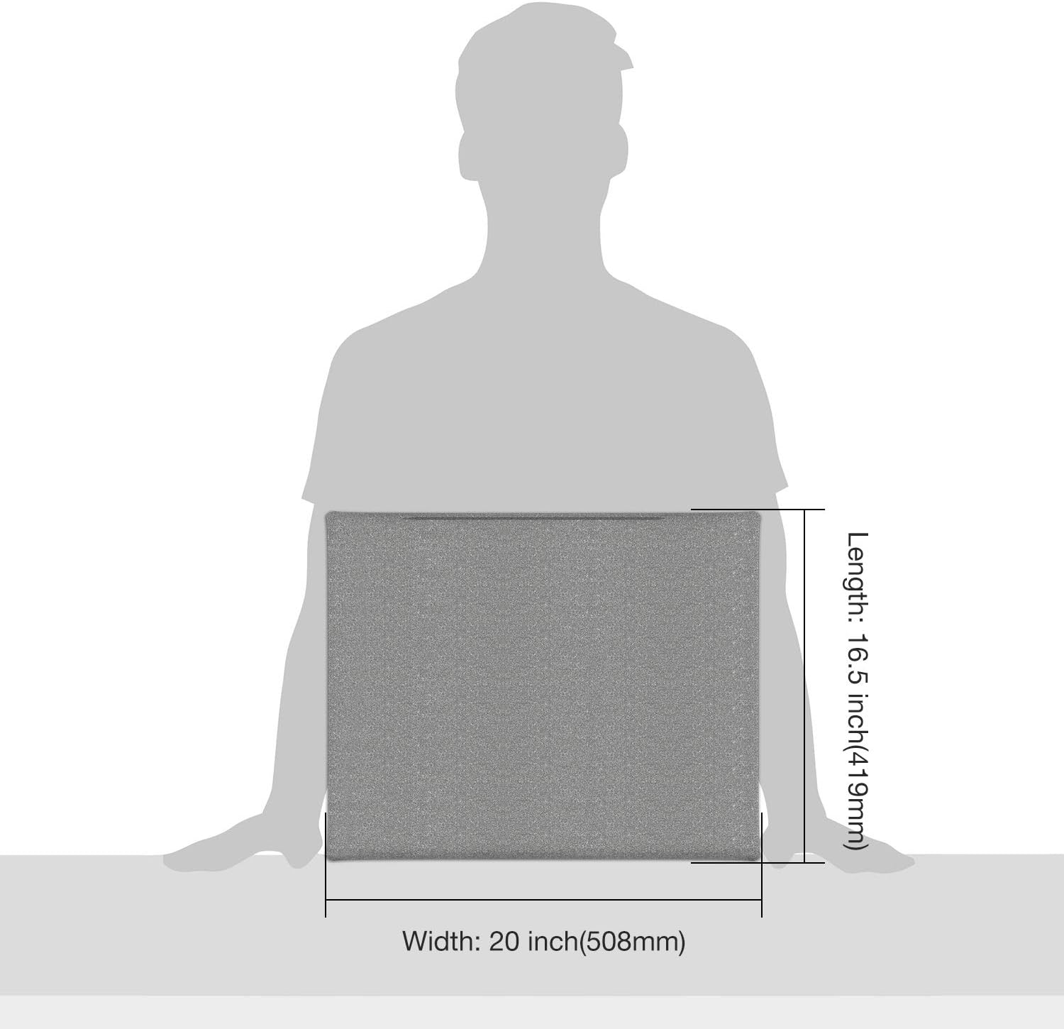 Nicapa Fold Heat Press Mat for Cricut Easypress 16Inch X 20Inch Largetransfer Heater Mats Craft Htv Vinyl Sublimation Iron-On Vinyl image number 3