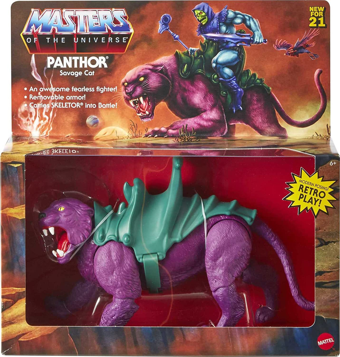 Masters of the Universe Mattel Collectible - Origins Panthor Savage Cat (He-Man, Motu) image number 1