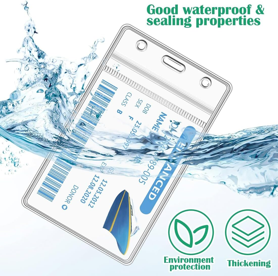 6Pack Cruise Lanyard Set - Retractable with Waterproof ID Badge Reel Holder, Adjustable Nautical Lanyard with Detachable Buckle for Ships Key Cards image number 4