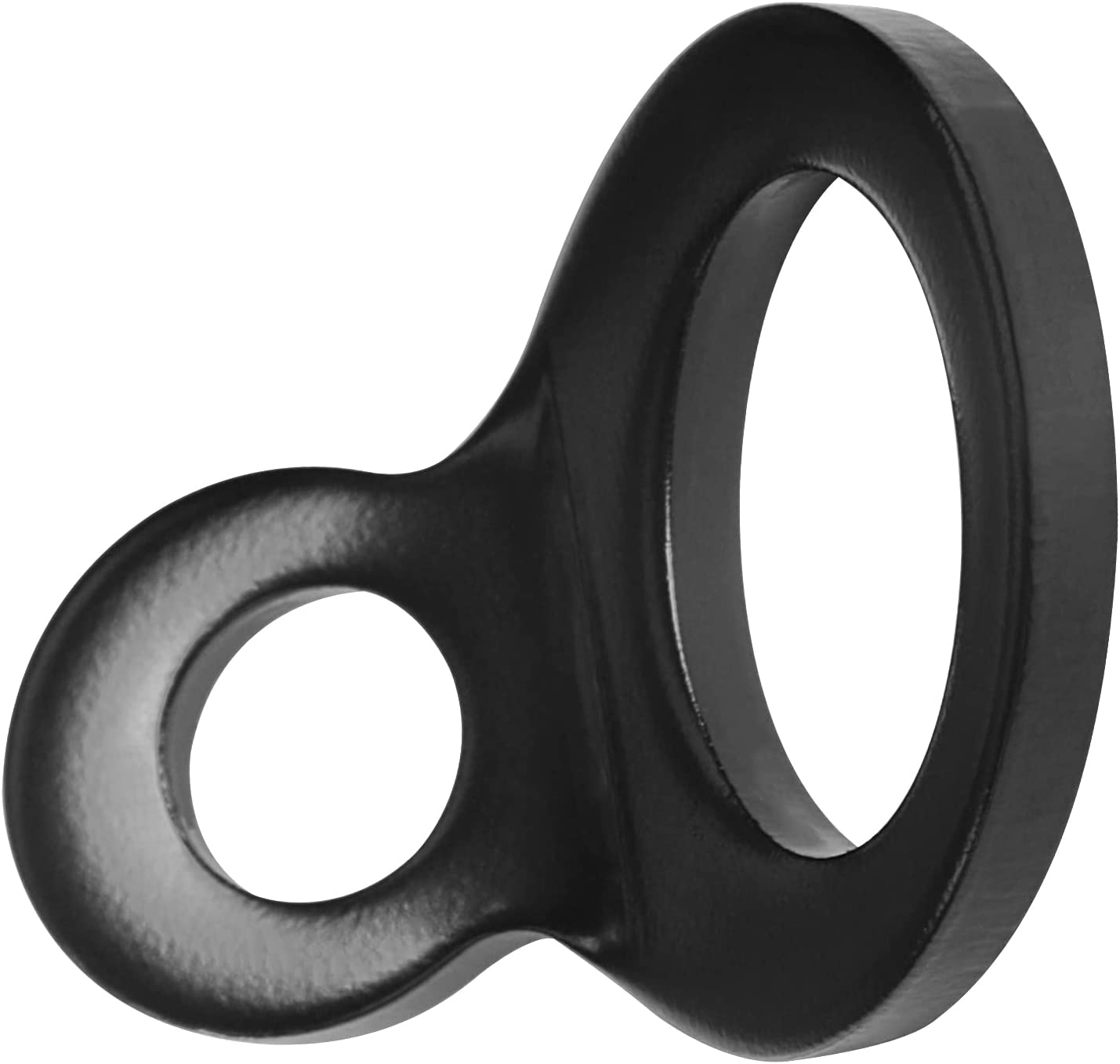 12 Pack Stainless Steel Tie down Strap Rings Dirt Bike Multi-Purpose Tie down Anchor Strapping Hooks for Motorcycle Dirtbike ATV Trailer Truck, Black