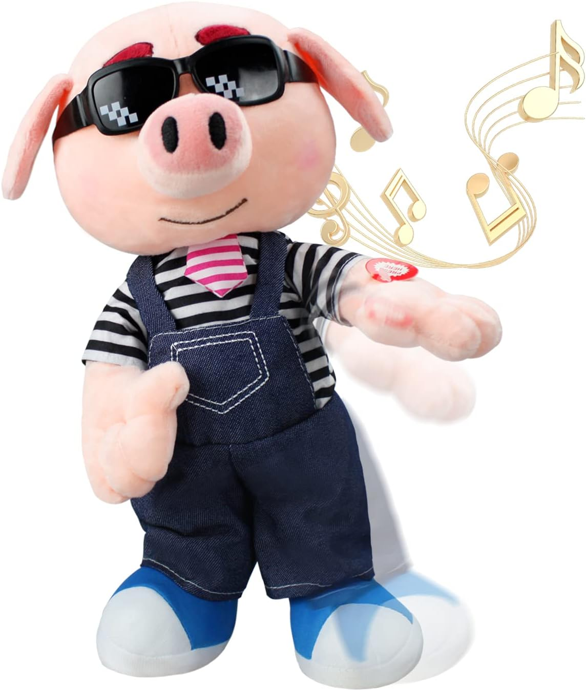 Musical Stuffed Pig Animal Singing Dancing Pig Plush Toy Electronic Interactive Plush Toy image number 3