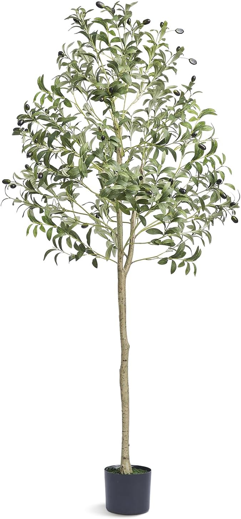 VEVOR Artificial Olive Tree, 5Ft/155Cm Tall, Secure PE Material & Anti-Tip Tilt Protection Low-Maintenance Plant, Lifelike Green Fake Potted Tree for Home Office Warehouse Decor Indoor Outdoor
