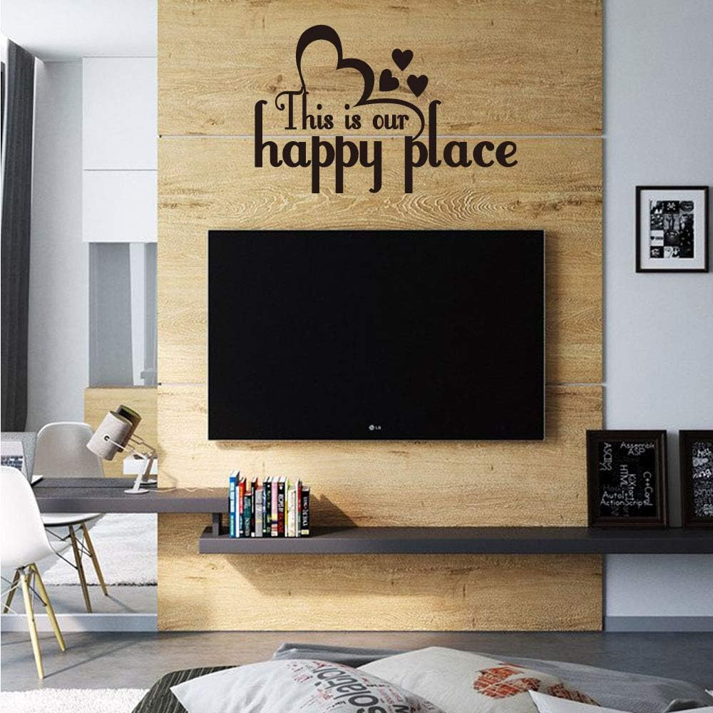 This Is Our Happy Place Family Wall Decal Love Quote Vinyl Lettering Home Decor