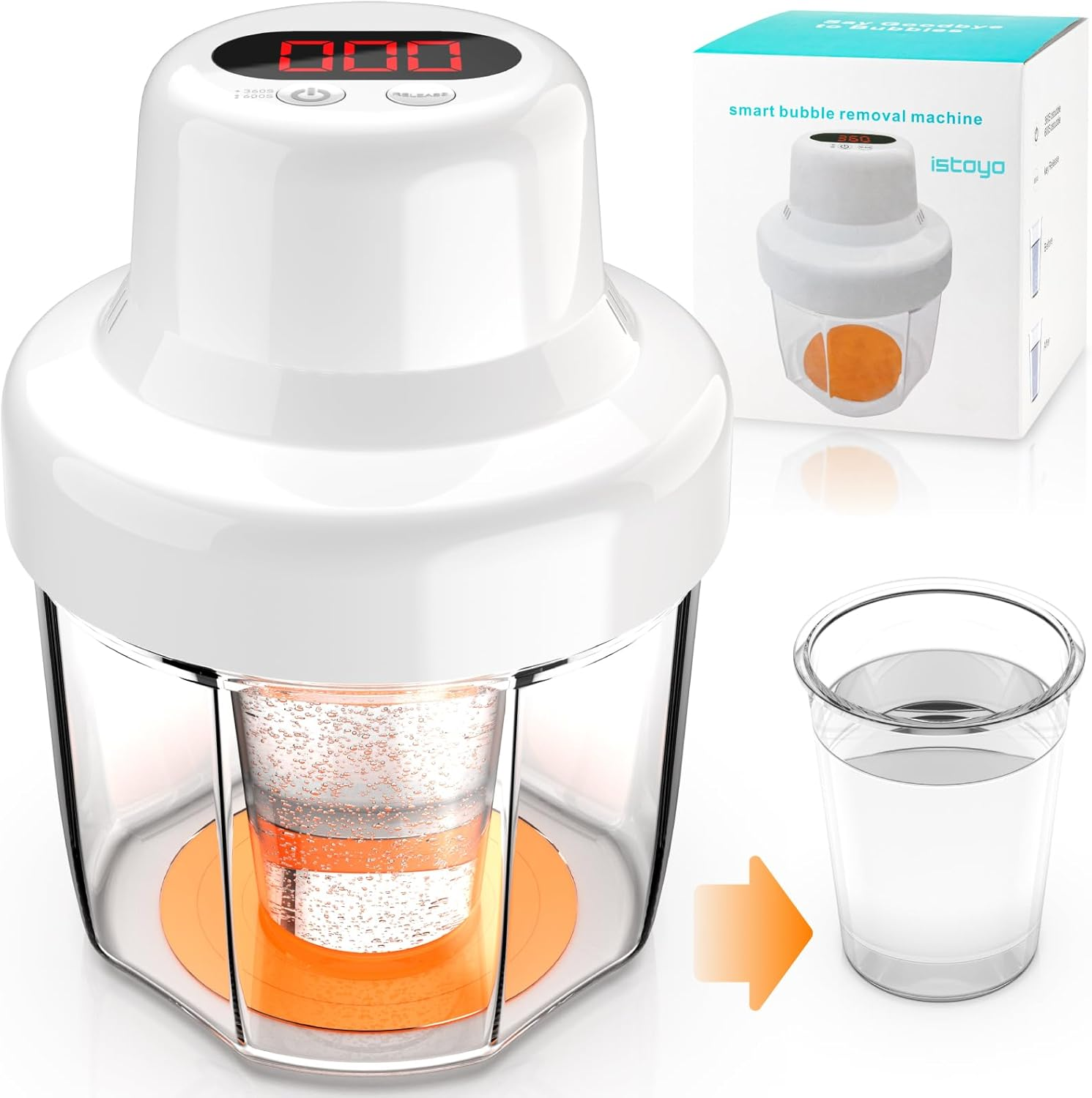 ISTOYO Resin Bubble Remover, Remove 99% Bubble in 7 Minutes, 96Kpa Vacuum Epoxy Resin Airless Machine for Epoxy Resin, UV Resin, Silicone Molds, DIY Crafts, Jewelry Making image number 5