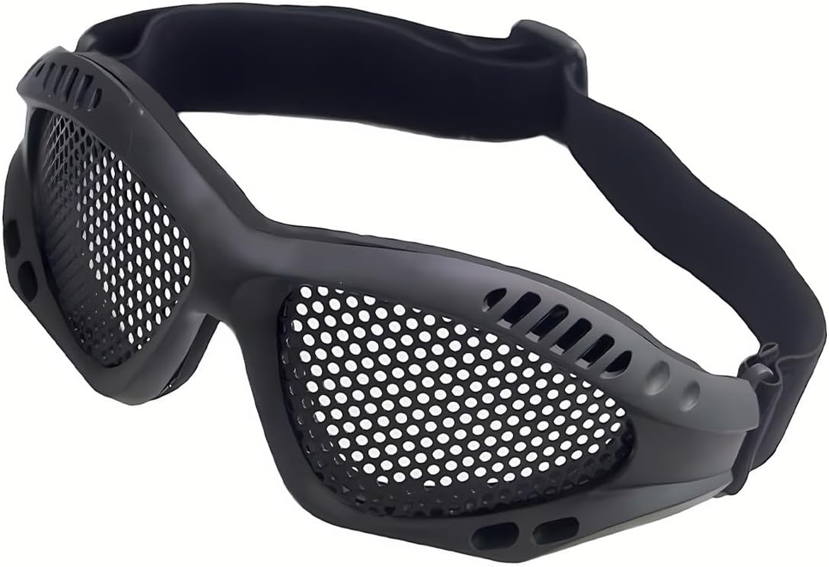 Wokyo Cs Safety Mesh Goggles High Density Metal Mesh Pattern Goggle Safety Glasses for Outdoor Games Sports Cycling
