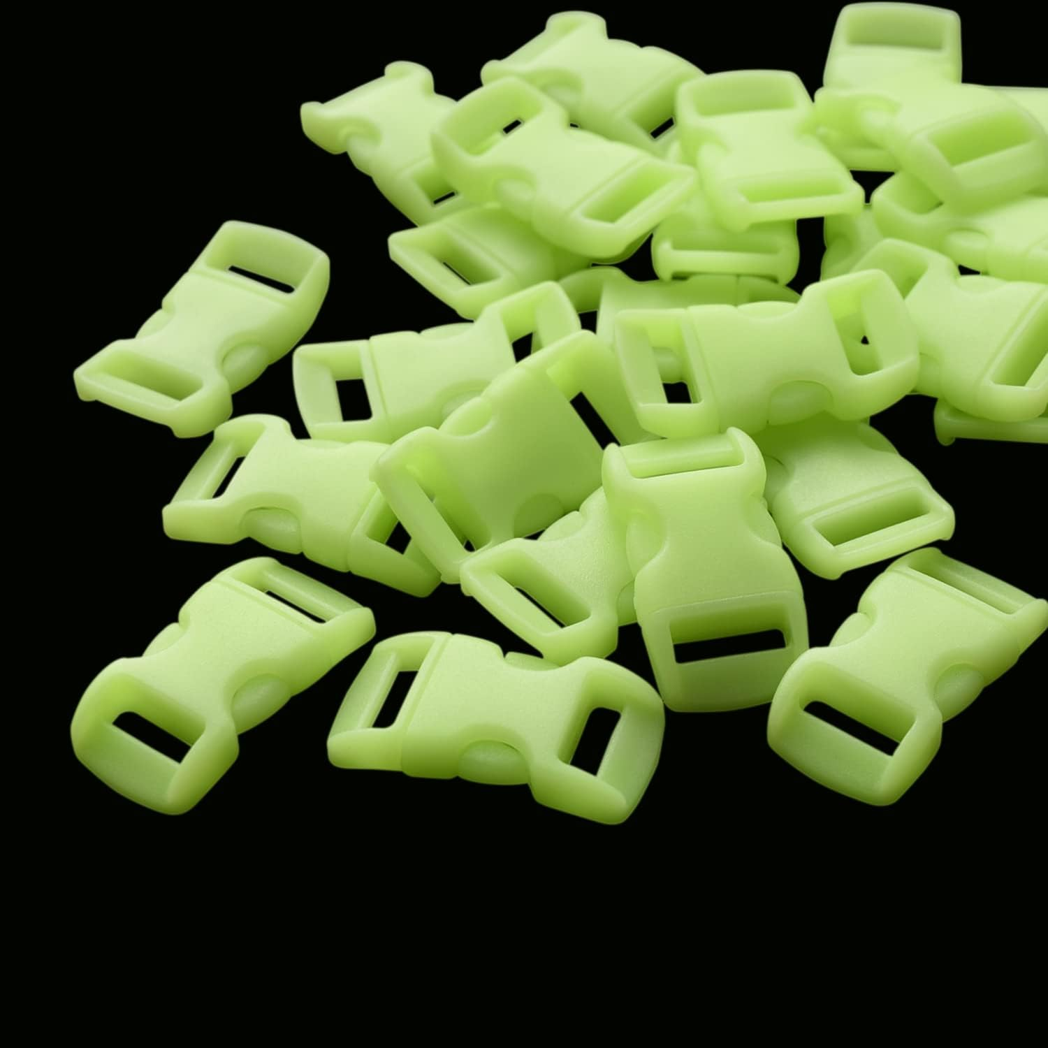 Coobigo Curved Paracord Buckle Clips Snap for Paracord Bracelets Parchute 550 Rope DIY Craft Black Pets Collar Straps Buckles image number 6