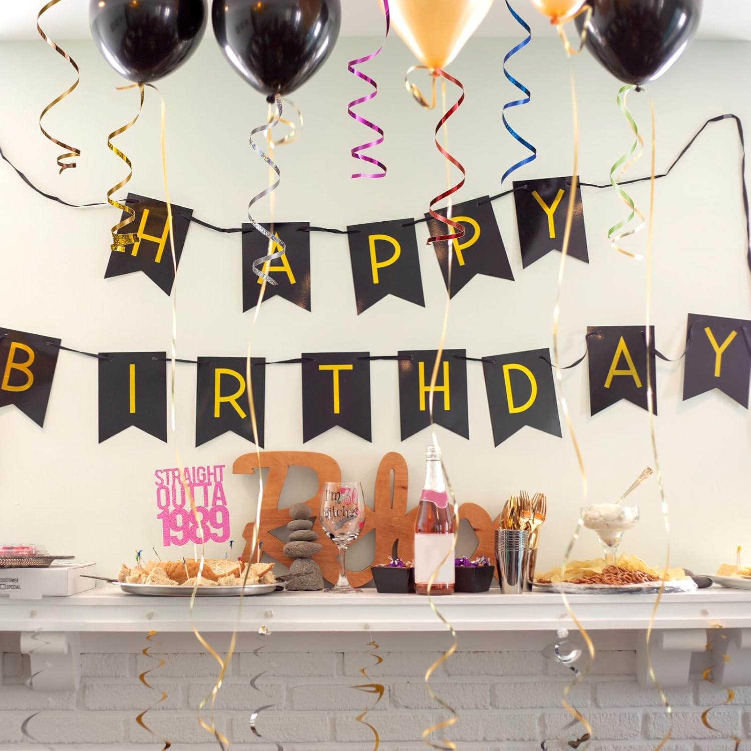 LEMESO 24 Rolls Curling Ribbon Assorted Colors Balloon String for Crafts Gift Wrapping,Party Decor, Florist Bows & Wedding Decoration(20M/Rolls)