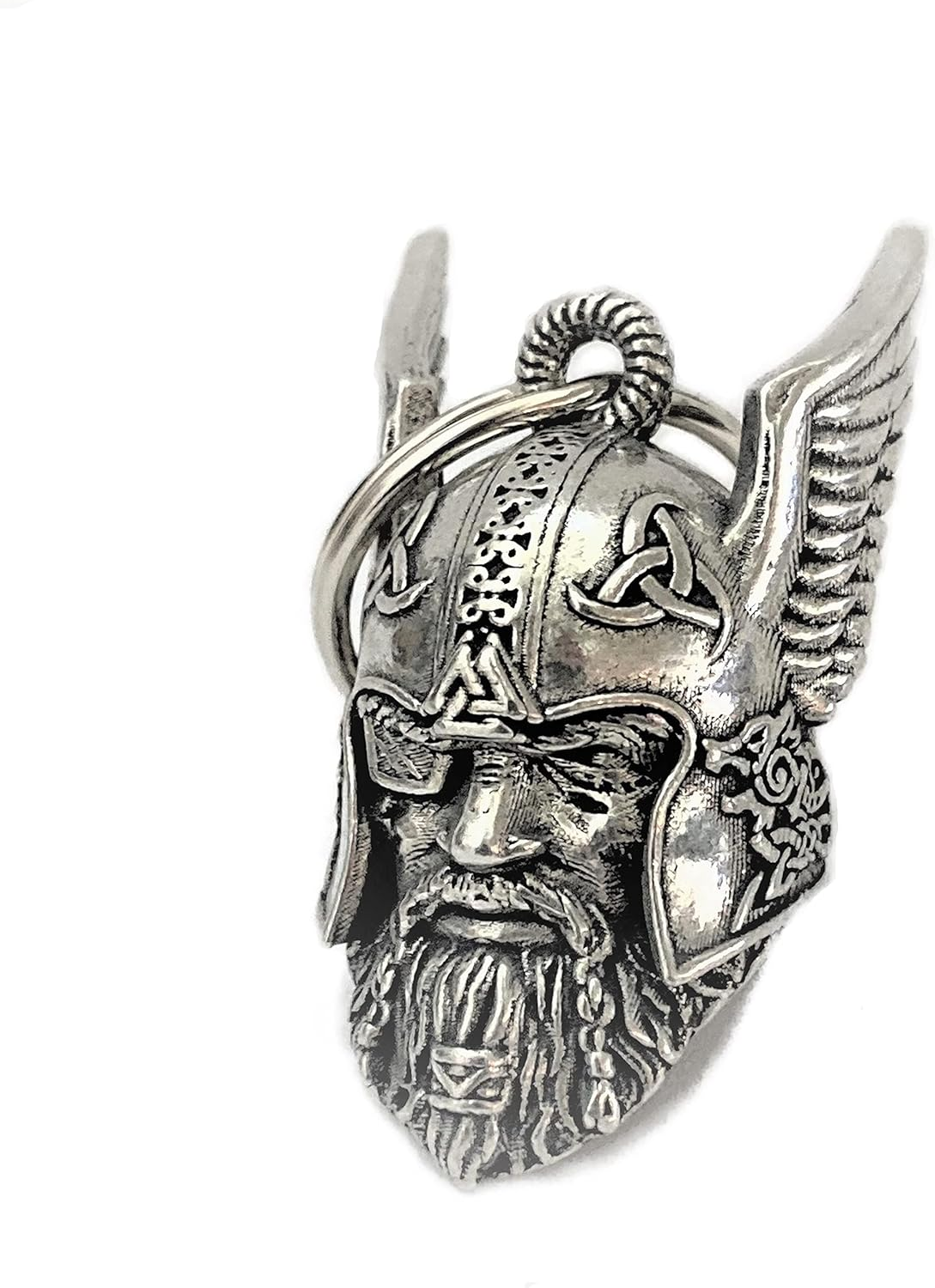 Bravo Bells Odin Viking God Motorcycle Bell Good Luck Biker Gift, Silver image number 3