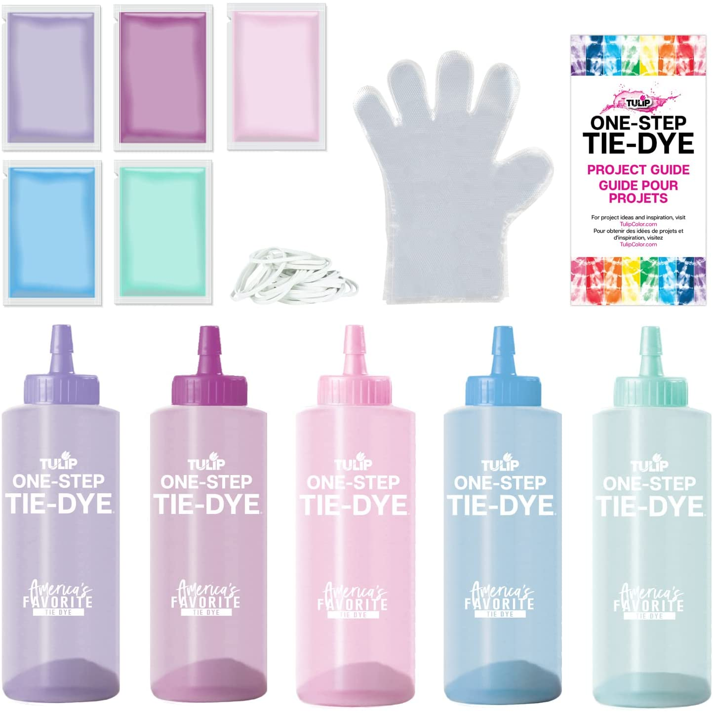 Tulip One-Step Tie-Dye Kit 5 Color Kit Tie Dye, Pretty Pastels image number 4