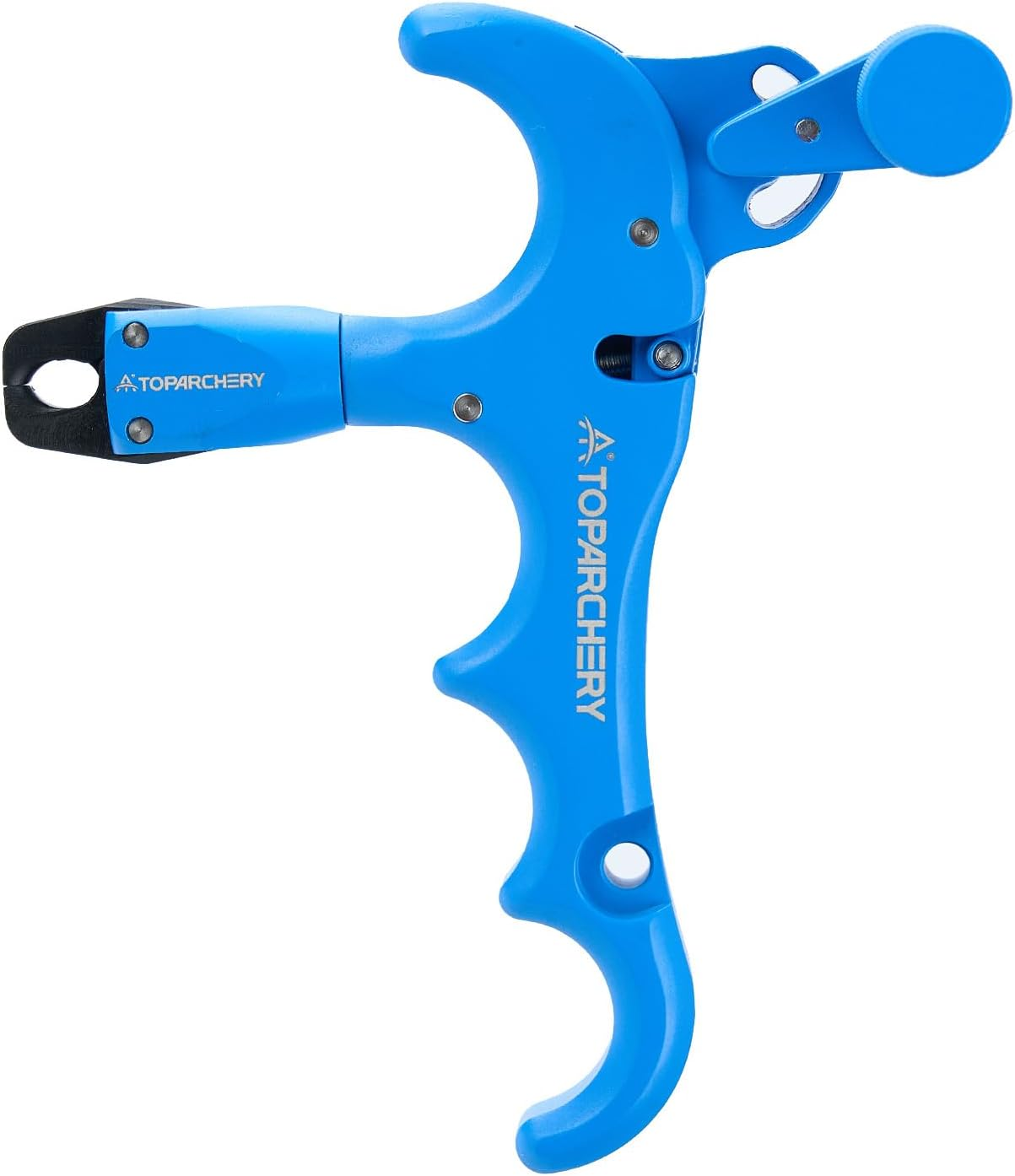 TOPARCHERY Compound Bow Release Archery Release Aids Thumb Release 360&deg;Rotating Bow Release, 4 Finger Bow Release, Aluminum, Compound Bow Accessories